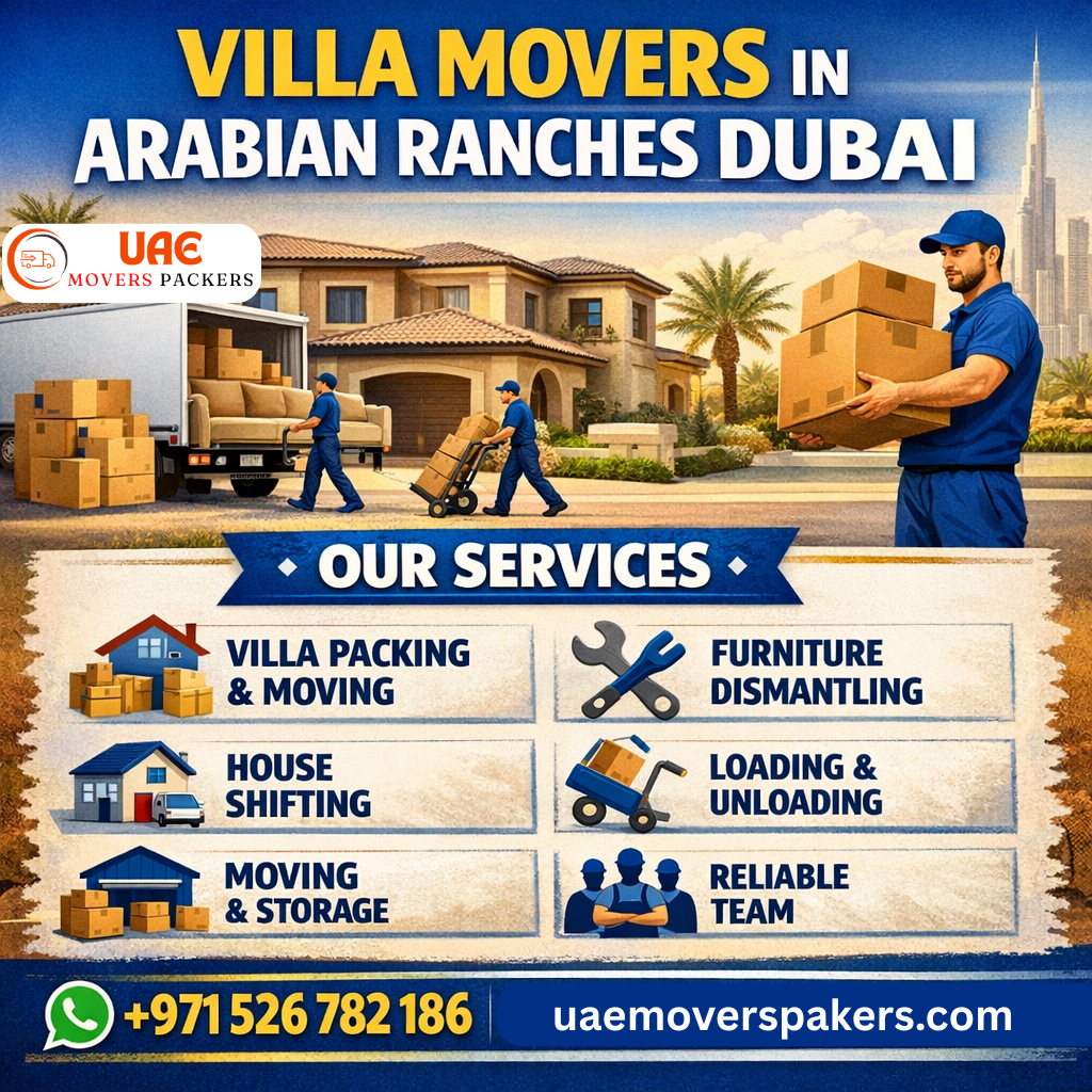 villa movers in Arabian Ranches Dubai
