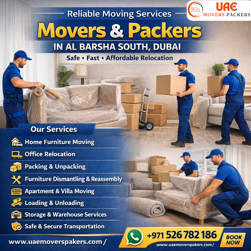 movers and packers in Al Barsha South Dubai